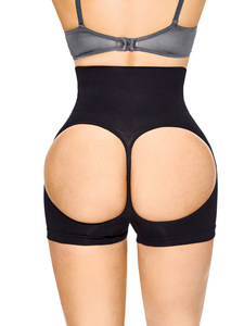 Pantalones Moldeadores de Cintura Alta con Control de Abdomen y Efecto Levanta Glúteos, con Cierre de Gancho y Ojo, Shorts Moldeadores para Mujer al por Mayor - Product Image 2