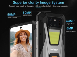 Unihertz 8849 Tank 3S Rugged Smartphone 5G <b>Android</b> 14 Night Vision Camera <b>Projector</b> Phone 16+512GB 15600mAh IR Blaster Mobile - Product Image 2