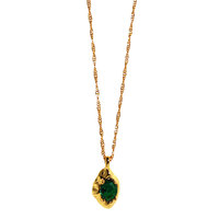 Collier tendance en laiton brillant, écologique et haut de gamme, style simple et personnalisé, pour femme - Vente chaude
