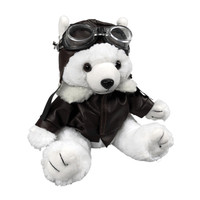 Combinaison de vol pour aviateur, petit ours en faux cuir, souple et confortable, cintrée