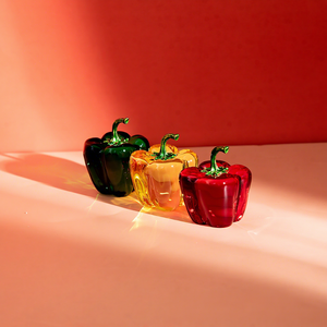 Adornos de <span class=keywords><strong>Cristal</strong></span> de Alta Calidad, Frutas y Verduras Simuladas, Pimientos Verdes Pequeños, Adornos para el Hogar y Restaurantes Chinos - Product Image 2