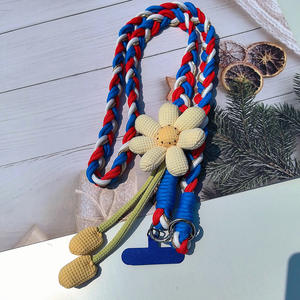 Mobile Phone <b>Lanyard</b> Crossbody Can Be Carried Long Wind Flower Hand Woven <b>Nylon</b> Sturdy Durable Outdoor Anti Loss Waterproof - Product Image 3
