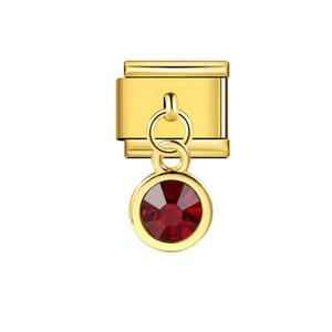 Accesorios DIY: Pulsera de Acero Inoxidable con Dijes Modulares Italianos Hechos a Mano, Elásticos, Esmaltados, con Piedra de Nacimiento, Venta al por Mayor - Product Image 2