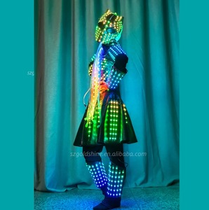 Traje de Robot LED para mujer, vestido <span class=keywords><strong>Guetta</strong></span> de Halloween, puesta en escena, disfraz de zancos para Navidad, Año Nuevo, Año Nuevo chino - Product Image 6