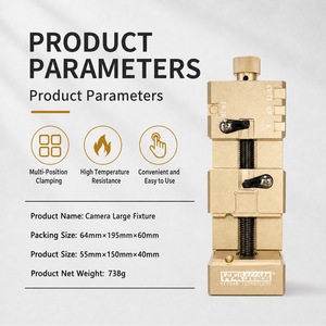 Support de caméra multi-positions KEGUAN KG-DJJ <span class=keywords><strong>360</strong></span> °   Gabarit de réparation rotatif pour caméra d'<span class=keywords><strong>iPhone</strong></span> avec rainure de fixation Face ID et suppression de la lumière bleue avant - Product Image 1