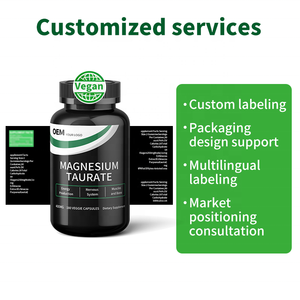Cápsulas de Taurato de Magnesio Veganas 100% a Base de Plantas, Cumplen con las Normas de la UE, Marca Vegana, Etiquetas Personalizadas Multilingües - Product Image 4