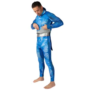 Wholesale printing camo spearfishing wetsuit men 7 5mm neoprene open cell mens diving suits
