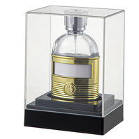 Présentoir sur pied moderne haut de gamme personnalisé en acrylique transparent, non pliable, à un seul niveau, pour figurines, avec étagères de rangement multifonctionnelles
