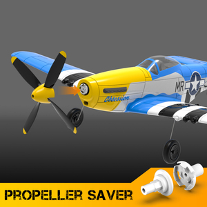 Avión RC de 4 Canales P51 <span class=keywords><strong>Mustang</strong></span> Azul, Avión RC Listo para Volar con Giroscopio, Juguetes de Radiocontrol para Niños, Regalos - Product Image 2