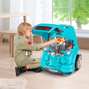 EPT 61 pièces – Kit de mécanicien pour enfants : Jouet moteur de camion à démonter, kit de construction de véhicule avec lumières, sons et télécommande infrarouge - Product Image 2