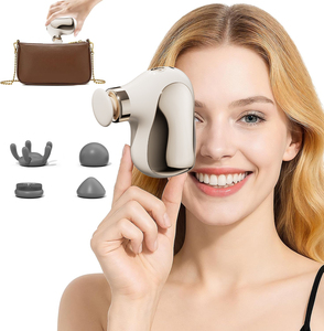 <span class=keywords><strong>Pistolet</strong></span> de massage portatif mini noir à prix d'usine avec 4 vitesses et 4 têtes de massage, vibration rapide pour massage musculaire corporel - Product Image 6