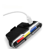 LED Warning USB Rechargeable Tail Light MTB Bike Parts Bright Rear Lamp Accessories