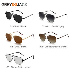 Gafas de Sol Polarizadas para Hombre, Modelo Grey Jack, Montura Cuadrada Completa, Lentes TAC con Protección UV400, Estilo Moderno para Conducir - Product Image 4