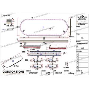 Losas Grandes de Cuarcita Taj Mahal Blancas Modernas de Alta Calidad, Pulimentadas e Impermeables, Marca Goldtop ODM OEM, para Mesas de Villas, Apartamentos y Hoteles - Product Image 2