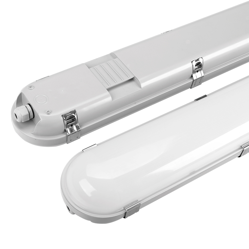 0.6m 1.2m 2.4m LED Linear Batten Fixtures Industrial Commercial Vapor Tight Lighting Flicker Free 100V 277V IP65 Tunnel Lights