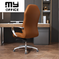 Chaise de bureau ergonomique de luxe avec appui-tête réglable chaise de président sédentaire inclinable Design moderne tissu métallique en maille de cuir