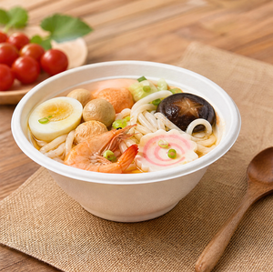 Bol à <span class=keywords><strong>Poke</strong></span> en Bagasse Compostable de 42 oz avec Couvercle en PET – Contenant Alimentaire Jetable Robuste - Product Image 5