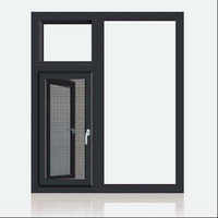 Ventanas abatibles con pantallas Ventanas de aluminio Ventanas abatibles Ventana abatible delgada