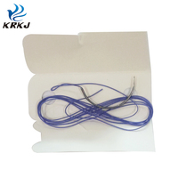 Sutures chirurgicales vétérinaires non résorbables KD911 Vet en soie pour animaux, fil de catgut chromique résorbable pour animaux
