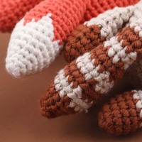 Poupées d'animaux tricotées à la main, animaux en peluche au crochet, mascotte personnalisée, cadeau personnalisé, décoration de la maison