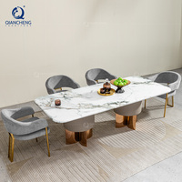 Table de salle à manger de luxe italienne en acier inoxydable, nouveau design, prix d'usine, pour la maison, les hôtels et les événements