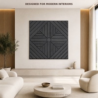 Panneaux acoustiques en bois 3D en MDF de chêne de luxe, panneaux décoratifs insonorisants pour murs et plafonds pour les intérieurs modernes