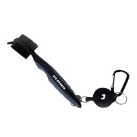 Kit de clubs de golf avec serviette, fer à repasser, brosse, outil de réparation de divots, ensemble d'accessoires de golf OEM, taille personnalisée, logo brodé, microfibre, métal