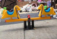 Balançoire de haute qualité pour enfants en forme de cheval avec siège en plastique équipement de terrain de jeu extérieur