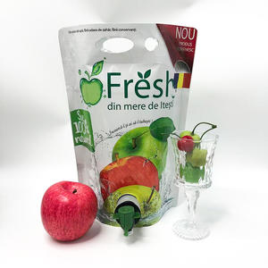 Bolsa de aluminio de 3L con impresión personalizada, resellable, con sellado térmico, tipo stand-up, con válvula y doble fondo para frutas, líquidos, leche y vino. - Product Image 4