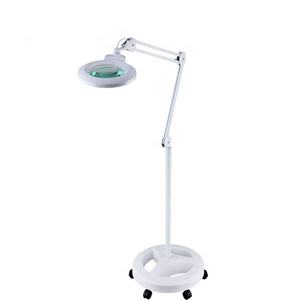 Nouveaux produits phares : <span class=keywords><strong>Lampe</strong></span> de salon de beauté avec loupe LED sur pied, roulettes et éclairage, loupe sur pied - Product Image 1