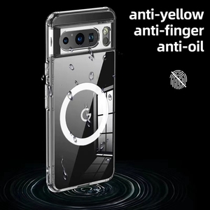 Funda transparente para <span class=keywords><strong>Google</strong></span> <span class=keywords><strong>Pixel</strong></span> 8 <span class=keywords><strong>Pro</strong></span>, funda protectora a prueba de golpes con carga inalámbrica magnética para <span class=keywords><strong>Google</strong></span> Pixel8 <span class=keywords><strong>Pro</strong></span> - Product Image 4