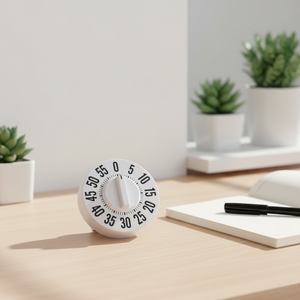 Temporizador de Cocina Mecánico de Plástico Magnetizado Redondo con Diseño Ecológico, <span class=keywords><strong>Cuenta</strong></span> Regresiva de 60 <span class=keywords><strong>Minutos</strong></span>, Tiempo Fijo de 1 Hora - Product Image 3