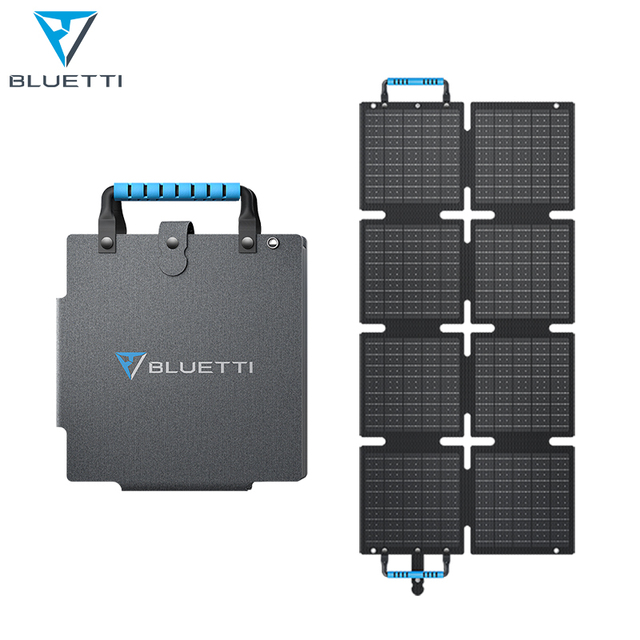 BLUETTI 60W Multi-Device Solar Panel Foldable Charger with DC 60W USB-C 30W 5V/3A Charging for Outdoor Tech