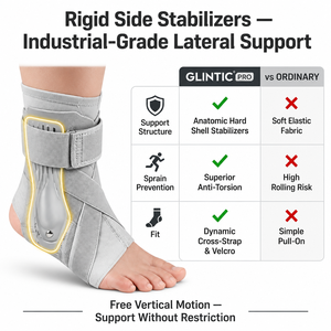 Orthèse de <span class=keywords><strong>cheville</strong></span> professionnelle avec stabilisateurs latéraux, support de <span class=keywords><strong>cheville</strong></span> réglable à lacets pour la récupération des entorses, équipement de basketball - Product Image 3