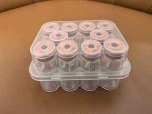 3ml Cillin Bottle <b>Box</b> Pet Vaccine With Lid <b>Plastic</b> <b>Box</b> 10 Pieces in clear Packing - Product Image 2