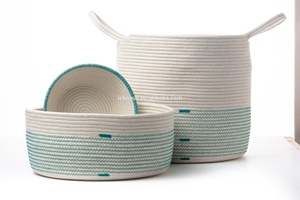 KUYUE Chine Shandong – <span class=keywords><strong>Panier</strong></span> à linge en corde de coton de haute qualité, personnalisé, vente en gros - Product Image 3