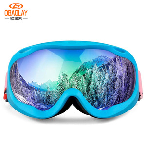 Gafas de esquí OBAOLAY de doble capa antivaho con lentes de PC, protección facial completa para todos los deportes de invierno al aire libre - Product Image 1