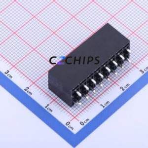 KF2EDGSV-3.5-2*8P Plug-in Terminal Block Through hole,P=3.5mm Connector Board-to-Board / Socket - Closed 2x8P 3.5mm Black - Product Image 2