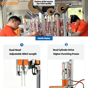 Máquina de Coser Elástica Semiautomática Neumática Booster, 0.5s por Ciclo, Sin Cuchilla, Longitud de Puntada de 10-188mm, para Uso Textil - Product Image 3