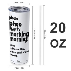 Stainless Steel Tumbler 20oz with Lid Custom Pattern for <b>Hot</b> and Cold Daily <b>Drinks</b> - Product Image 1