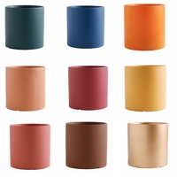 Pot de fleurs en céramique pour maison et jardin, pot de fleurs, bon marché, jaune, 3, 4, 5, 6, 8 pouces, vente en gros