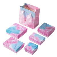 Boîte d'emballage de bijoux en papier d'art de luxe faite à la main avec logo personnalisé et poignée en ruban pour lunettes, bagues, colliers - Coffret cadeau écologique