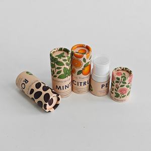 Envase de Tubo de Papel Biodegradable de 10 ml de Diferentes Colores y Buena Calidad para Cosméticos, Envase Retráctil para Bálsamo Labial - Product Image 2