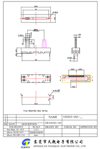 Potenciômetro deslizante de filme de carbono C2031S <span class=keywords><strong>35mm</strong></span> para regulação de velocidade e dimmer - Product Image 6