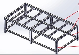 Estante de perfil de aluminio resistente <span class=keywords><strong>industrial</strong></span> personalizado Marco de línea de montaje de aluminio 8080 Estante de gabinete de aluminio - Product Image 4