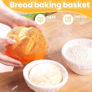 Stile europeo cesto di fermentazione per il pane rustico cestino di pane in <span class=keywords><strong>ceramica</strong></span> con Rattan utensili da forno Amazon Indonesia Vietnam - Product Image 3