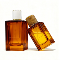 Flacon de parfum en verre durable et élégant de 50 ml avec revêtement de protection UV