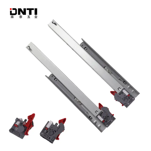 DNTI Hidden ngăn kéo hướng dẫn ba lần undermount trượt mềm đóng ngăn kéo giấu mềm đóng Ngăn kéo trượt