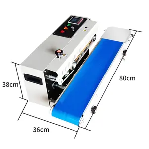 Chinese Factory Bags Seaing Automatic Continous Film Band Sealer Food Packaging Pouch Bag Heat Sealing Machine