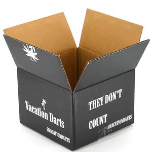 Custom Printed Black Corrugated with Logo for <b>Darts</b> Bar Game Toys E-commerce Shipping Storage Packaging Box - Product Image 1